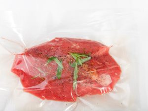 Steak im Sous-Vide-Verfahren gegart